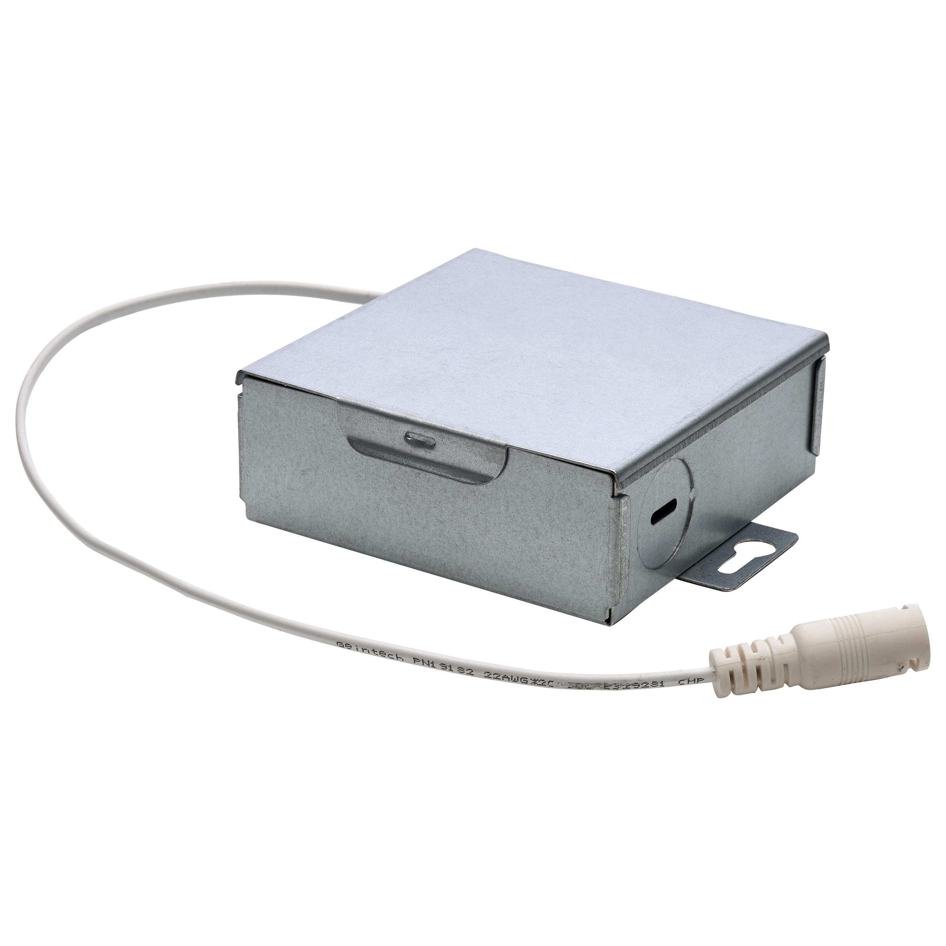 Picture of S11874 - 10 Watt - LED Direct Wire Downlight - Edge-lit - 4 inch - CCT Selectable - 120 volt - Dimmable - Round - Remote Driver - Black Finish