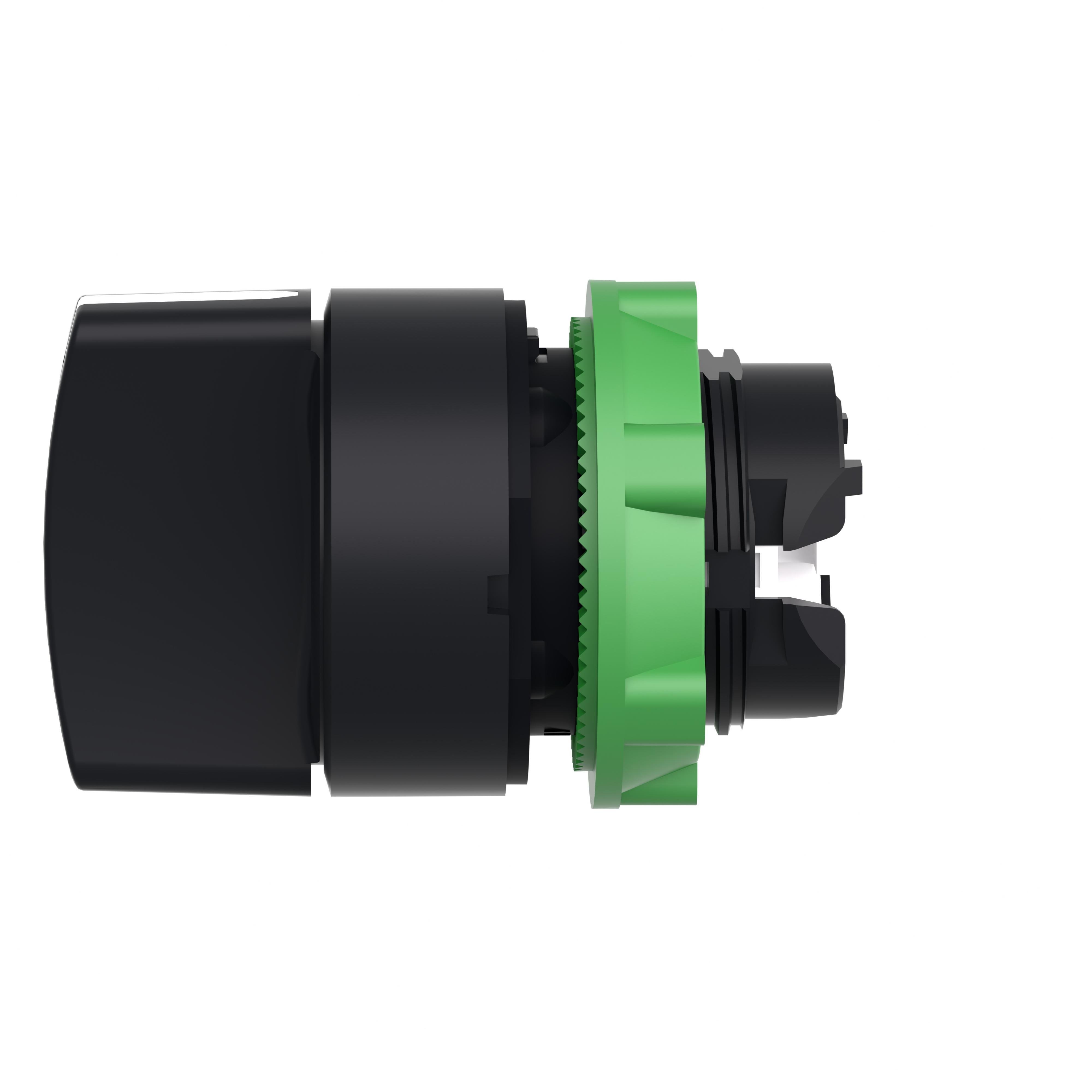 Picture of ZB5AD5 - Head for selector switch, Harmony XB5, plastic, black, 22mm, 3 positions, spring return to center