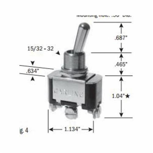 SS206-15-BG - Toggle Switch