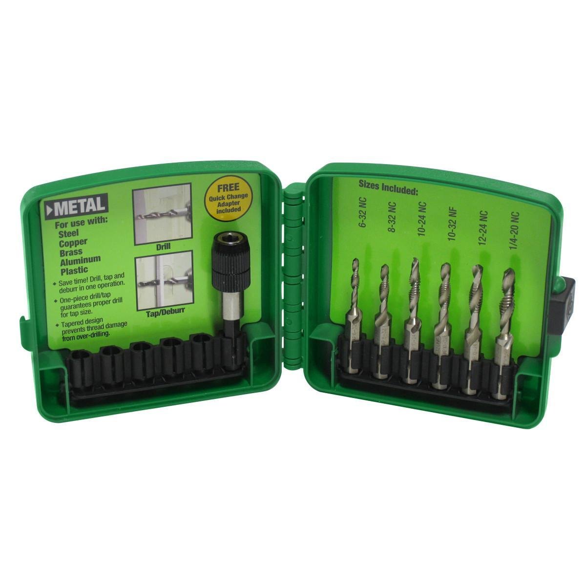 50176200 - 6-32 to 1/4-20 6-piece Drill Tap Set
