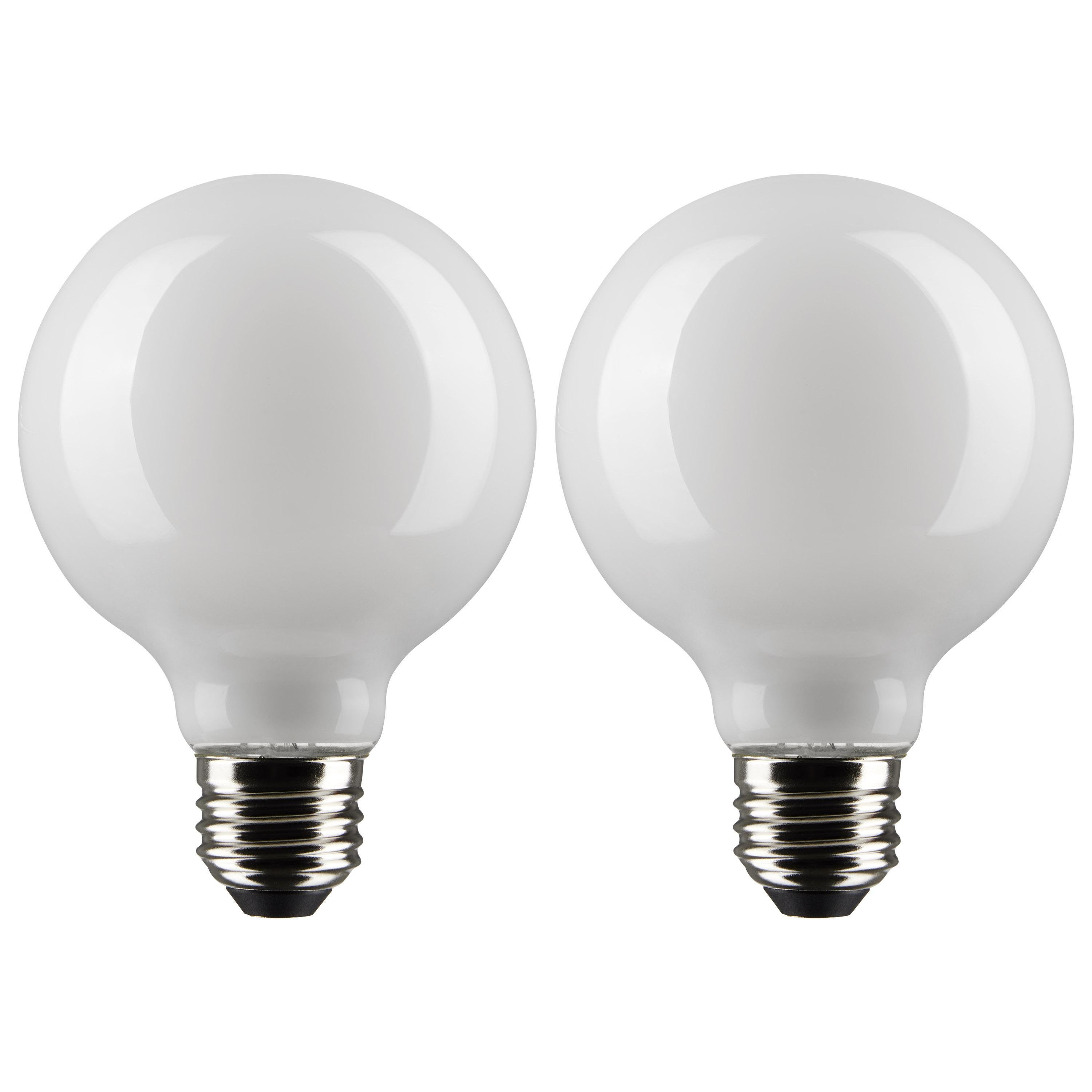 S21244 - 4.5 Watt G25 LED - White - Medium base - 90 CRI - 2700K - 120 Volt - 2 Pack