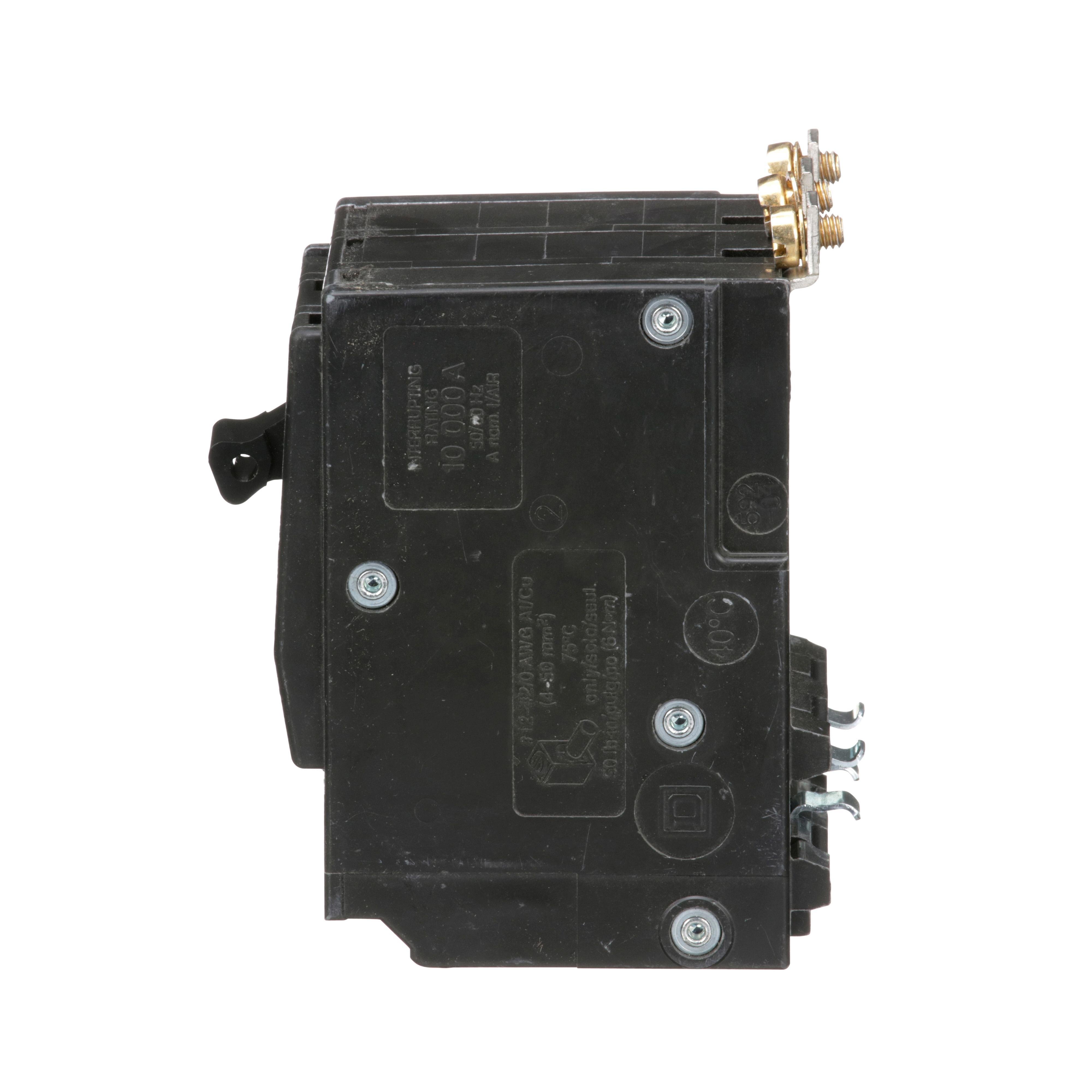 Picture of QOB390 - Mini circuit breaker, QO, 90A, 3 pole, 120/240VAC, 10kA, bolt on
