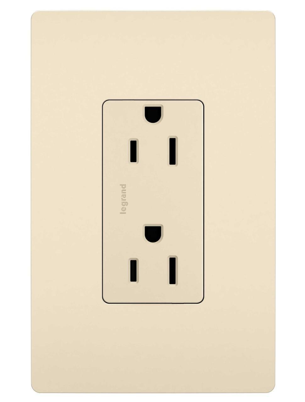 Picture of 885-TRLA - radiant® Tamper-Resistant Outlet, Light Almond