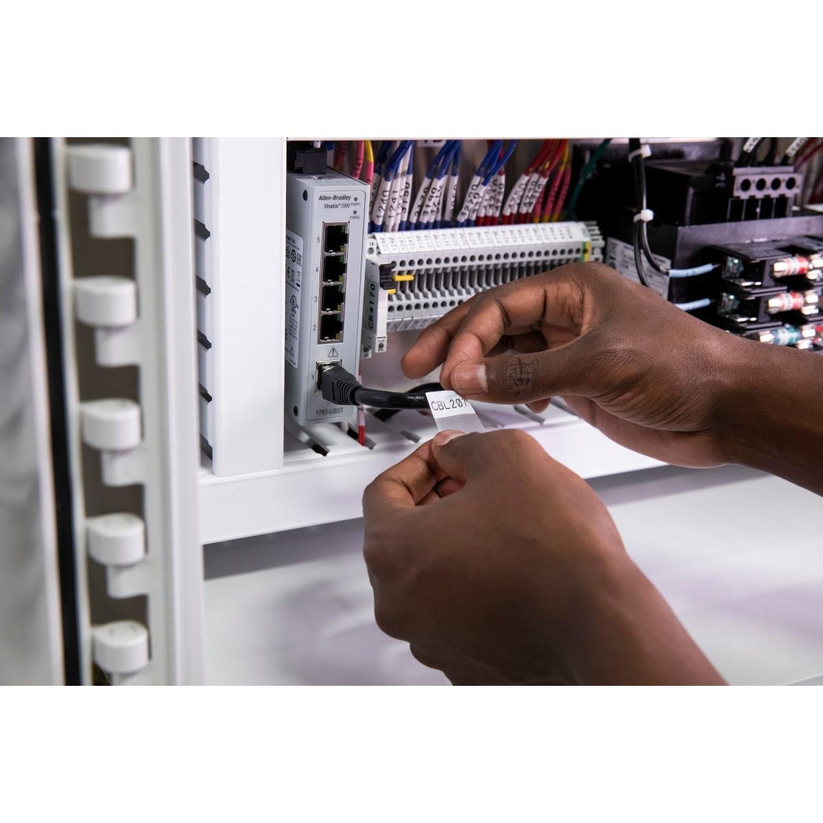 Picture of M-11-427 - BMP51 BMP53 BMP41 Self-Laminating Vinyl Wire and Cable Labels, 0.75" H x 0.5" W