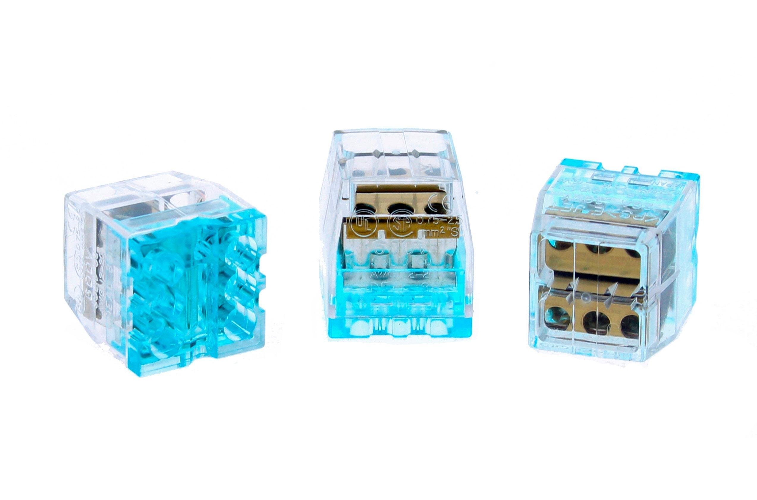 Picture of 30-088J - In-Sure® Push-In Wire Connector, Model 88 6-Port Blue, Jar of 100