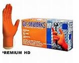 GWON49100 - Gloveworks GWON49100 Orange XX-Large Heavy Duty Nitrile Gloves 100 Count