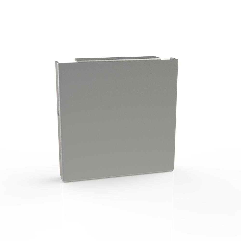 44GE-NK-NP - Wireway End Type 1 4X4 Screw Cover No Paint Steel No Knockouts