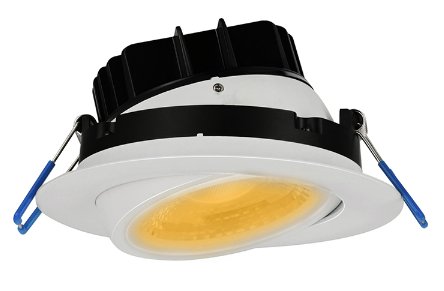 LL4G-30K-WH - 4" Eyeball Round Recessed Gimbal Led 11.4W / 15W - Ll4G