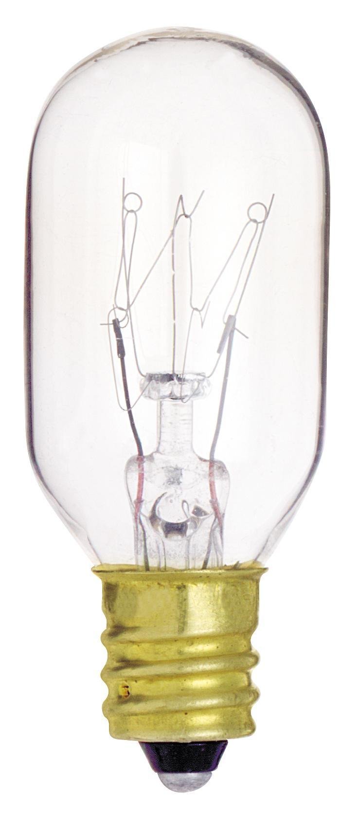 S3905 - 15 Watt T7 Incandescent - Clear - 2500 Average rated hours - 95 Lumens - Candelabra base - 130 Volt