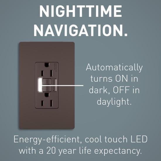 Picture of GFI/Night Lite, 15A 125V