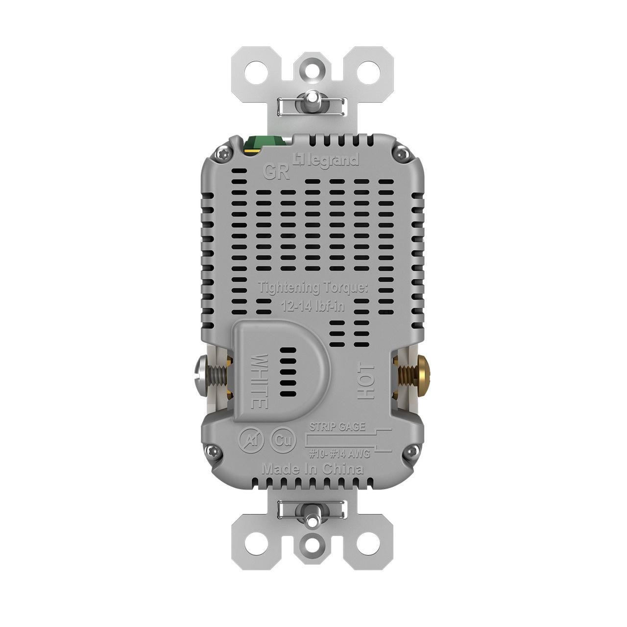 R26USBPDW - radiant® 15A Tamper Resistant Ultra Fast PLUS Power Delivery USB Type C/C Outlet, White