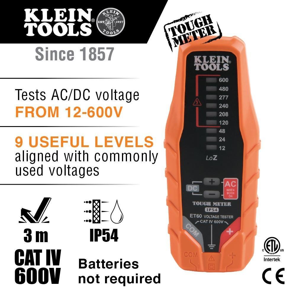 Picture of ET60 - Electronic AC/DC Voltage Tester, 12 to 600V