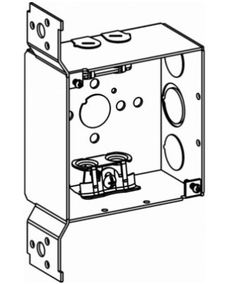 ORBIT 4SDB-MC-FB 4" SQ BOX 2-1/8 DP