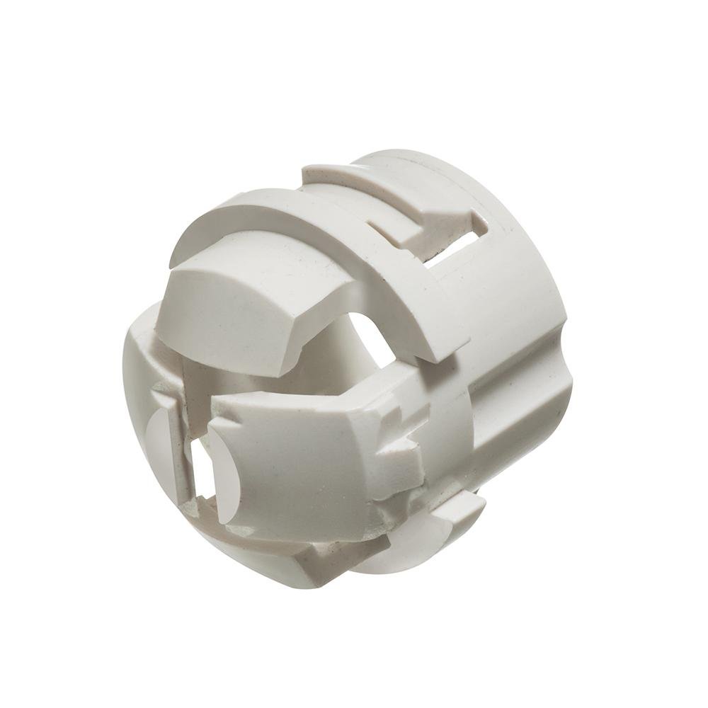 NM94X - 1/2" White Button Non-Metallic Push-In Connector for inside or outside the box. Better than our NM94 and the same low price.