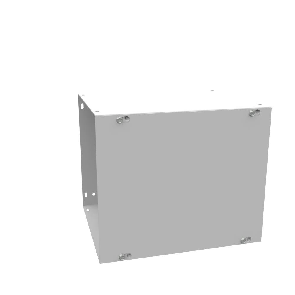 Picture of 101012-GSC1-NK - 10x12x10 Screw Cover Wireway Type 1 UL Listed Steel No Knockouts ANSI 61 Gray