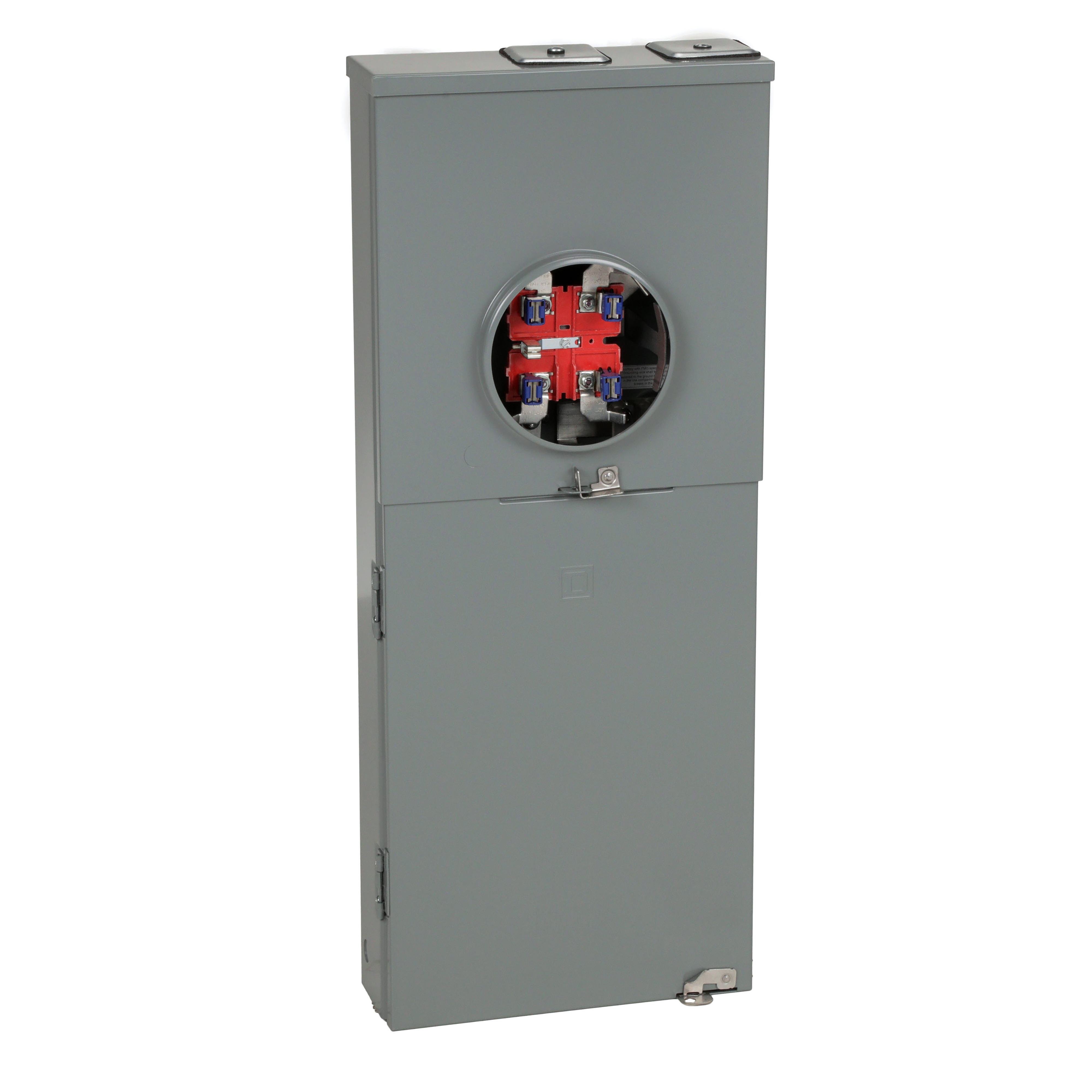 RC816F200CH - Meter mains, Homeline, CSED, ringless socket, 200A, surface mount, maximum 8 spaces, 16 circuits, horn bypass