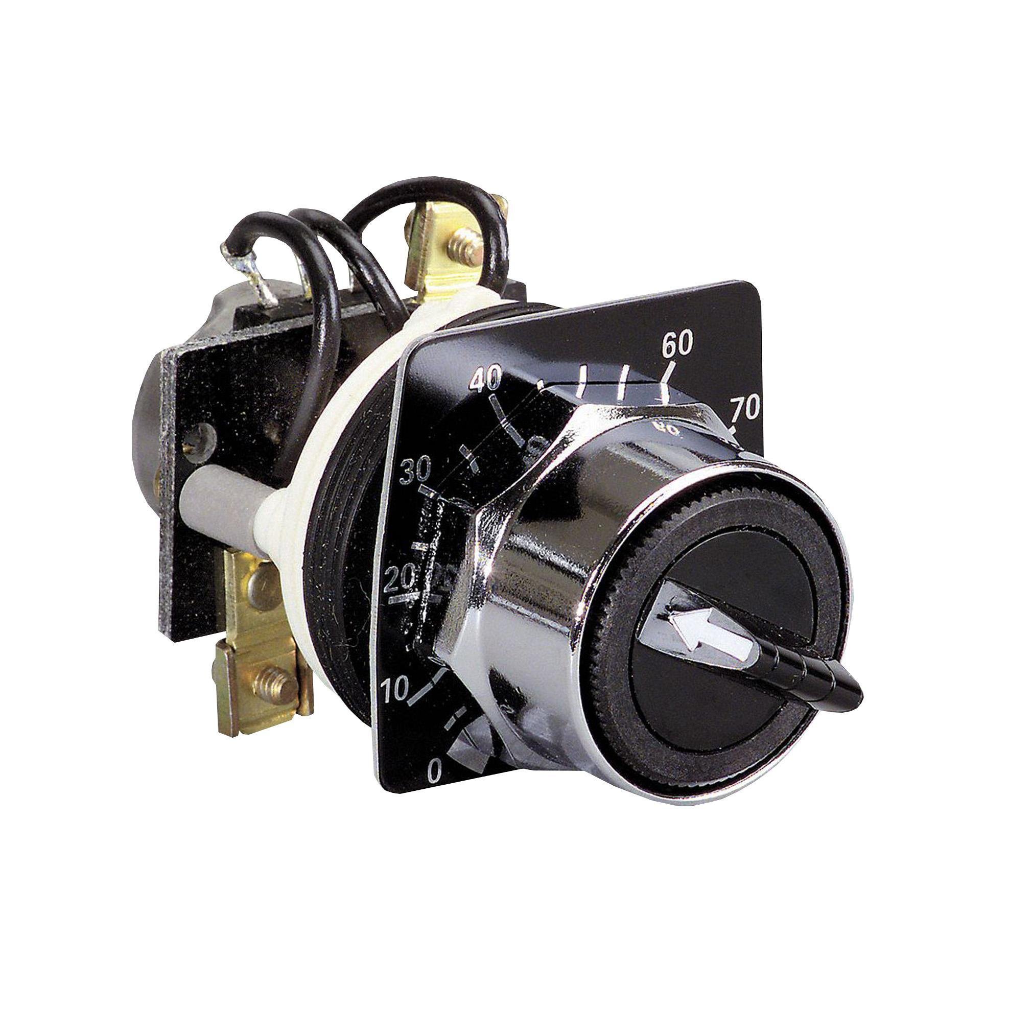 9001K2106 - Potentiometer, Harmony 9001K, metal, black, 30mm, 2.5kOhm