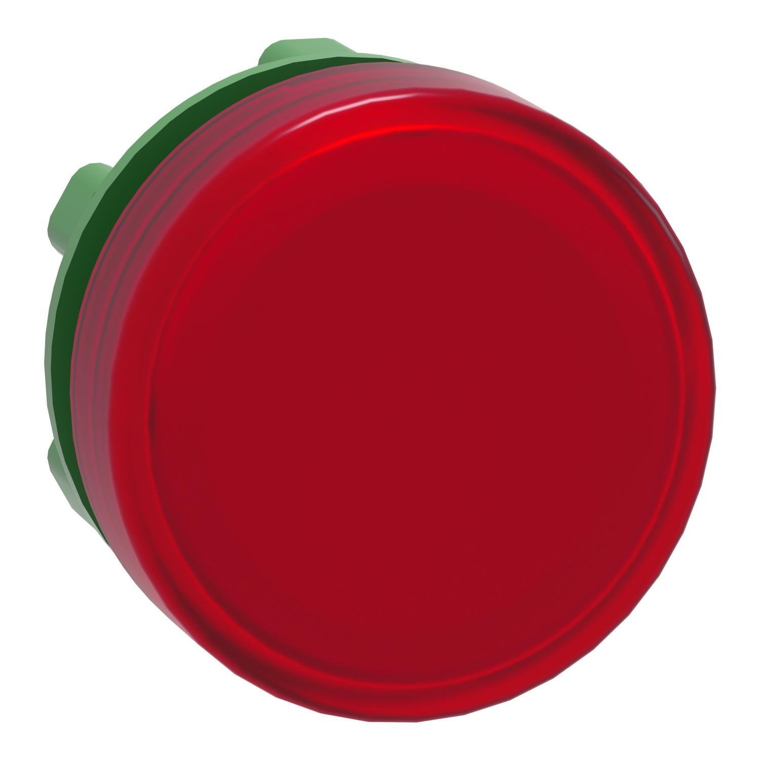Picture of ZB5AV043 - Head for pilot light, Harmony XB5, plastic, red, 22mm, plain lens, BA9s base fitting