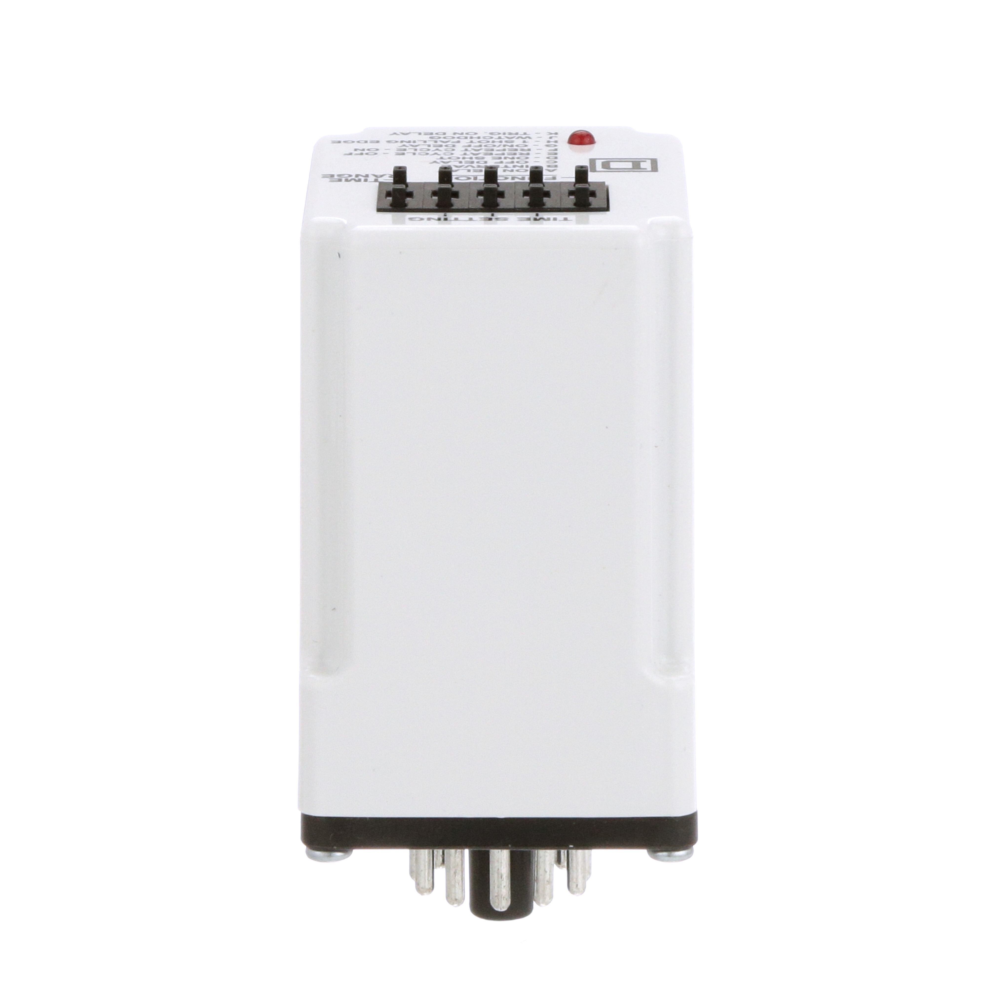 Picture of 9050JCK70V24 - Timing Relay, Type JCK, plug In, multifunction, programmable, 0.5 second to 999 hours, 10A, 240 VAC, 240 VAC 50/60 Hz