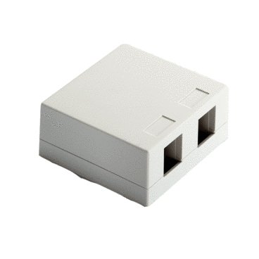 WP3502-WH - Surface Mount Box 2-Port, White