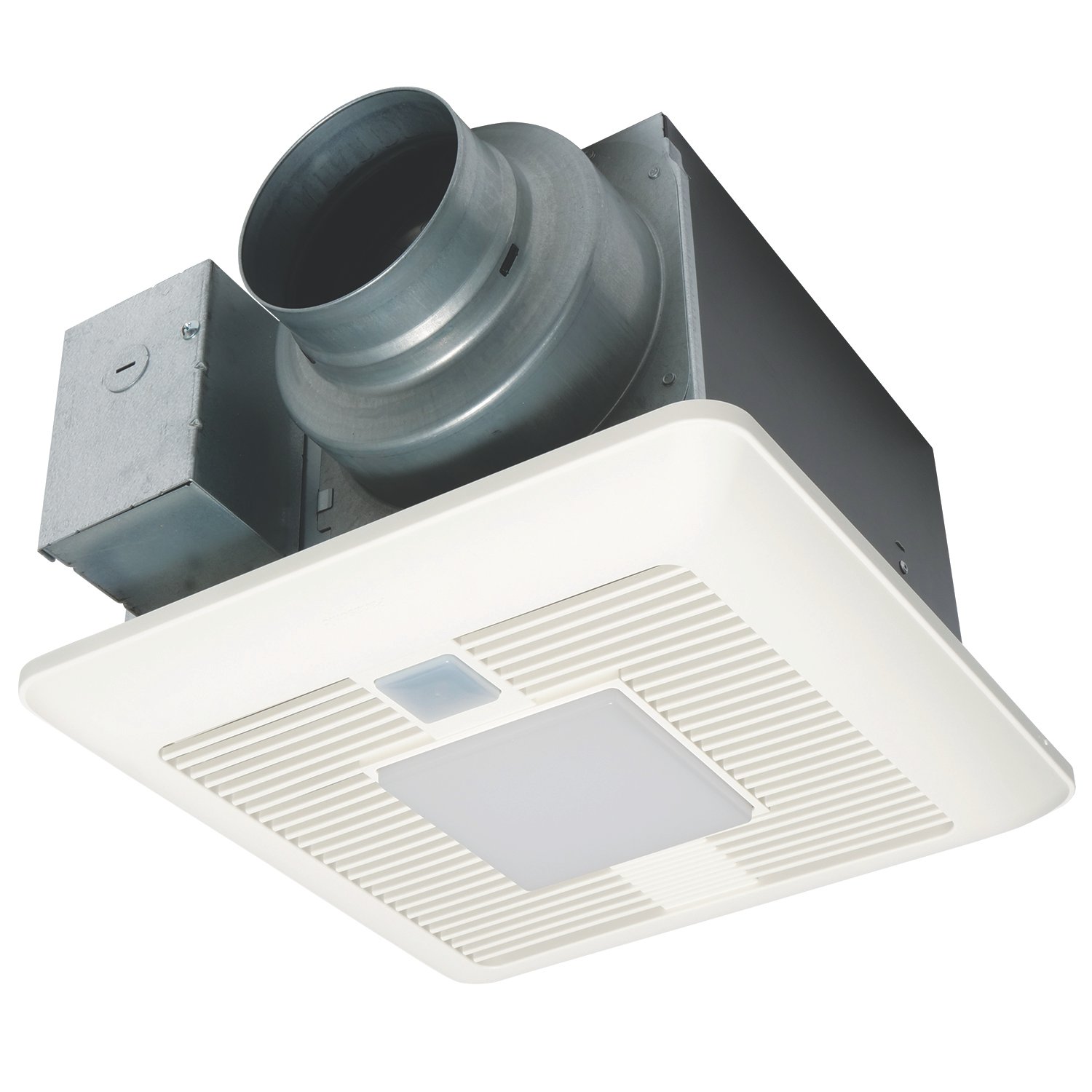 FV-0511VQCL1 - WhisperSense Ventilation Fan/Light with Motion and Humidity Sensors, Pick-A-Flow Speed Selector, Extremely Quiet, Long Lasting, Easy to Install, Code Compliant, Energy Star Certified, White