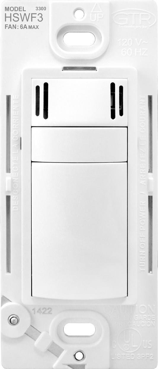 Picture of HSWF3W - Humidity Based Fan Control, White