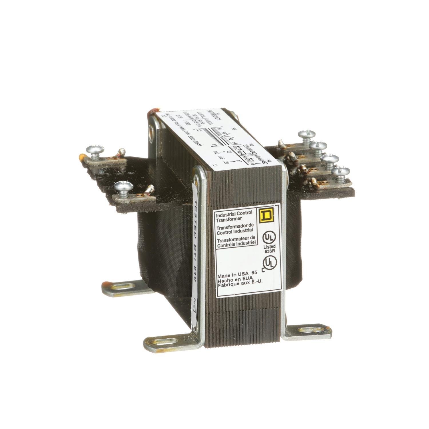9070EO1D1 - Transformer, EO, industrial control, 50VA, 1 phase, 240x480V primary, 120V secondary, 80C rise