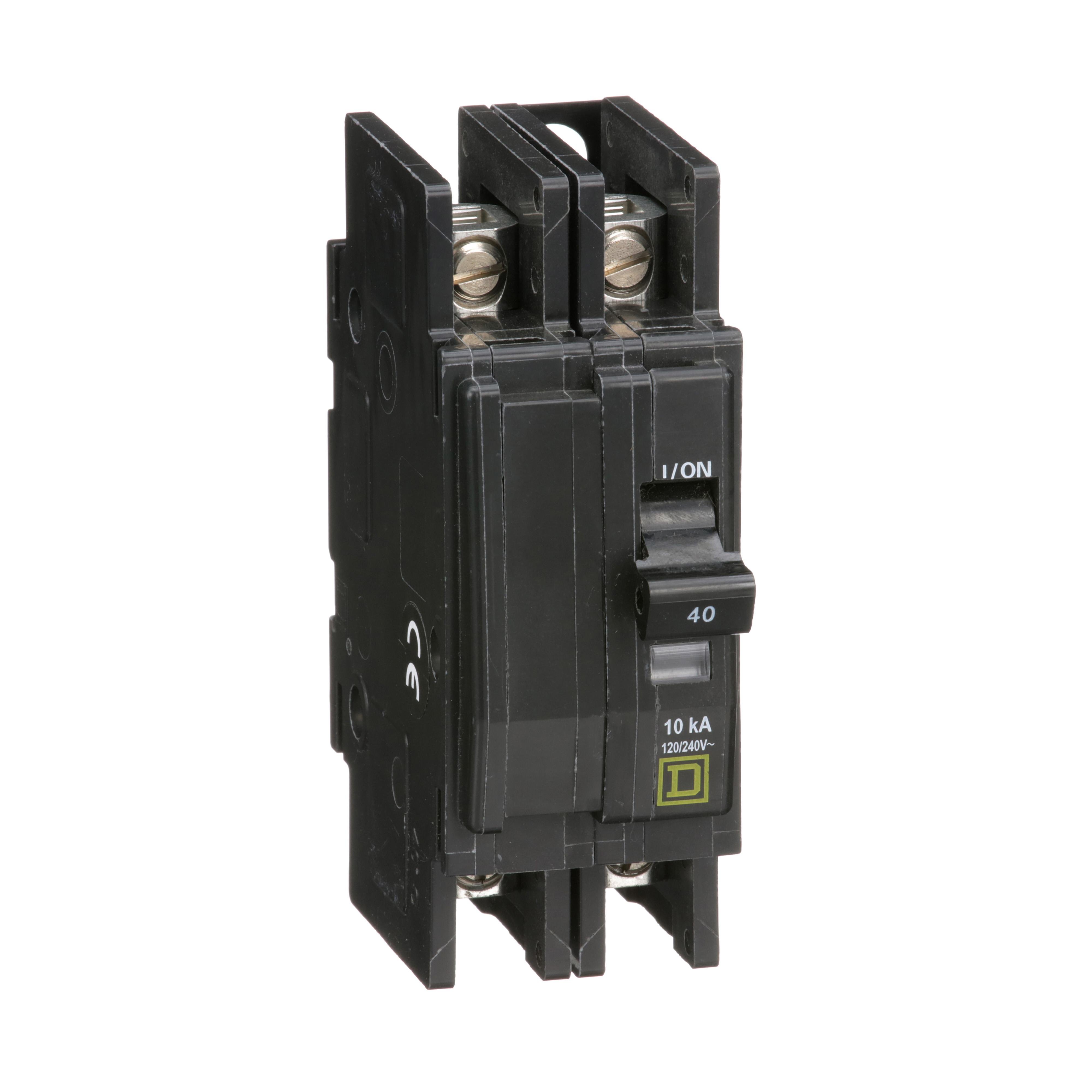 QOU240 - Mini circuit breaker, QOU, 40A, 2 pole, 120/240VAC, 10kA