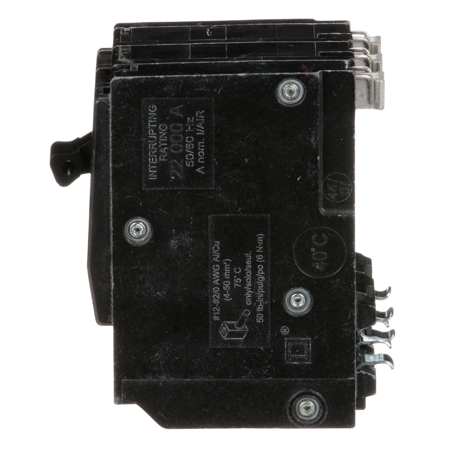 Picture of QO3100VH - Mini circuit breaker, QO, 100A, 3 pole, 120/240VAC, 22kA, plug in
