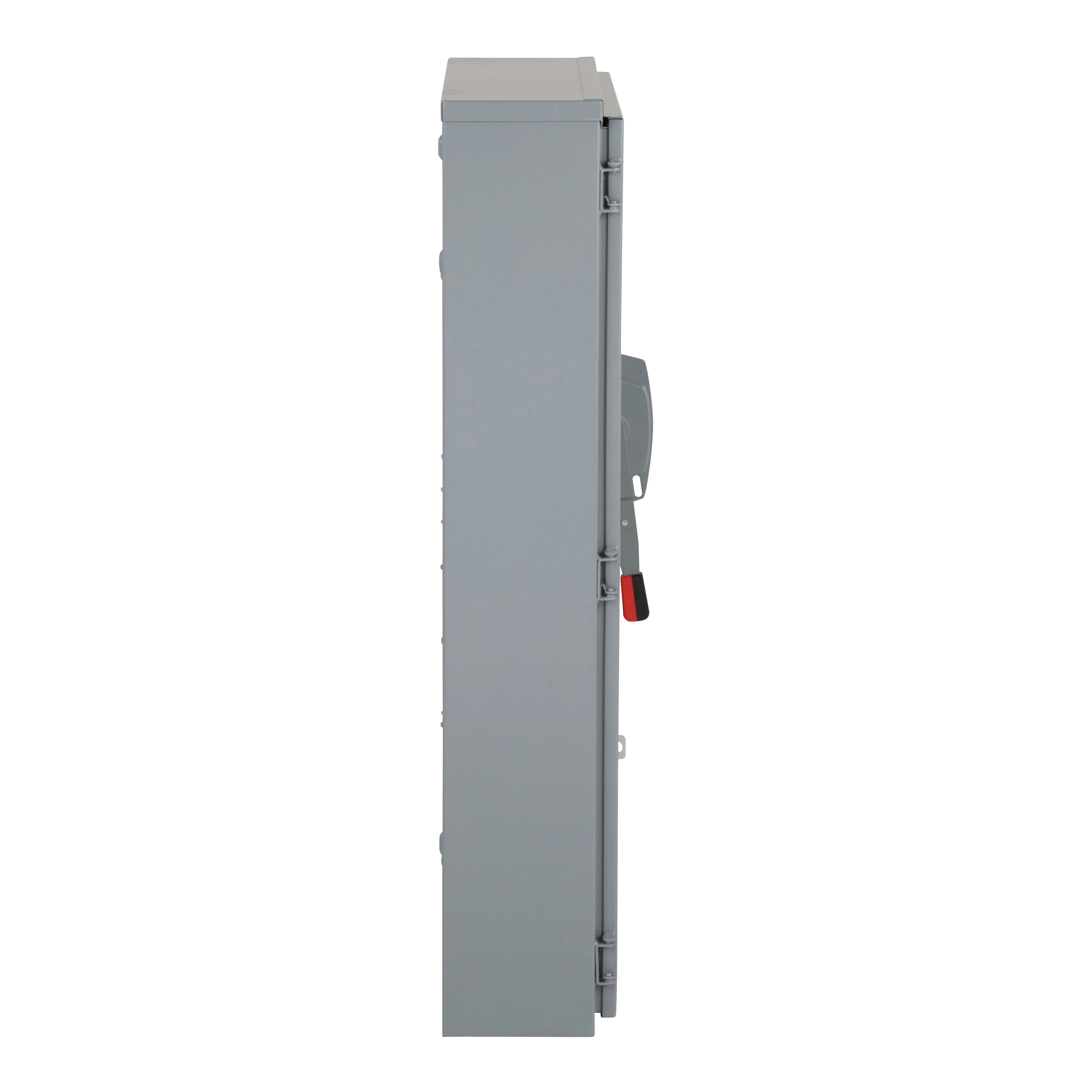 Picture of H326NR - Safety switch, heavy duty, fusible, 600A, 4 wire, 3 pole, 1 neutral, 200hp, 240VAC/250VDC, NEMA 3R
