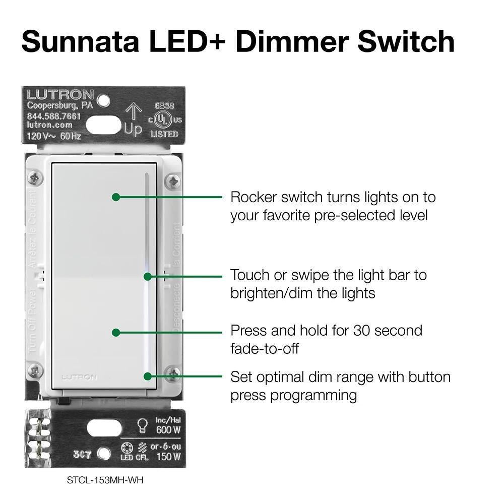 Picture of STCL-153MH-WH - SUNNATA TOUCH DIMMER LED+ WHITE