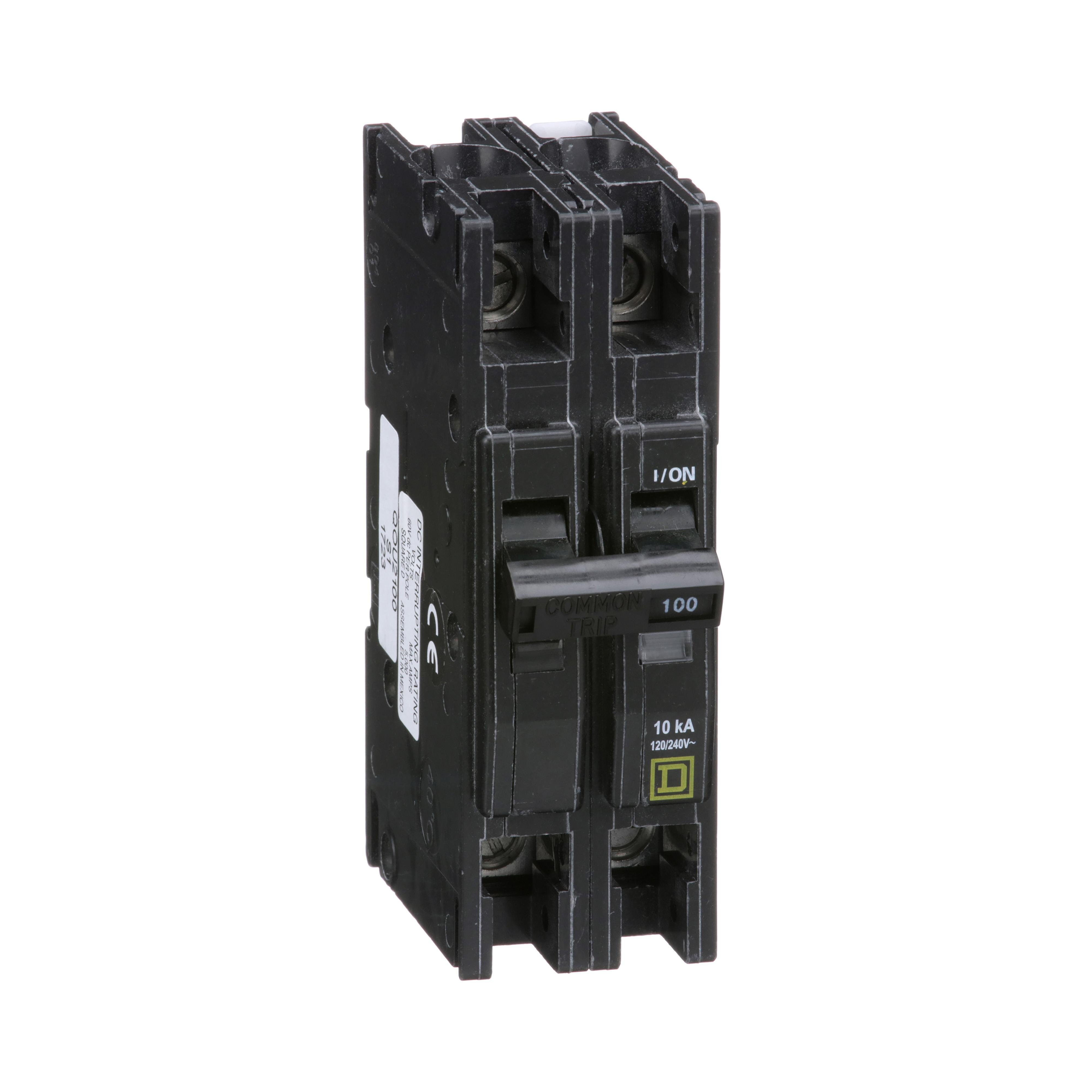 Picture of QOU2100 - Mini circuit breaker, QOU, 100A, 2 pole, 120/240 VAC, 10kA