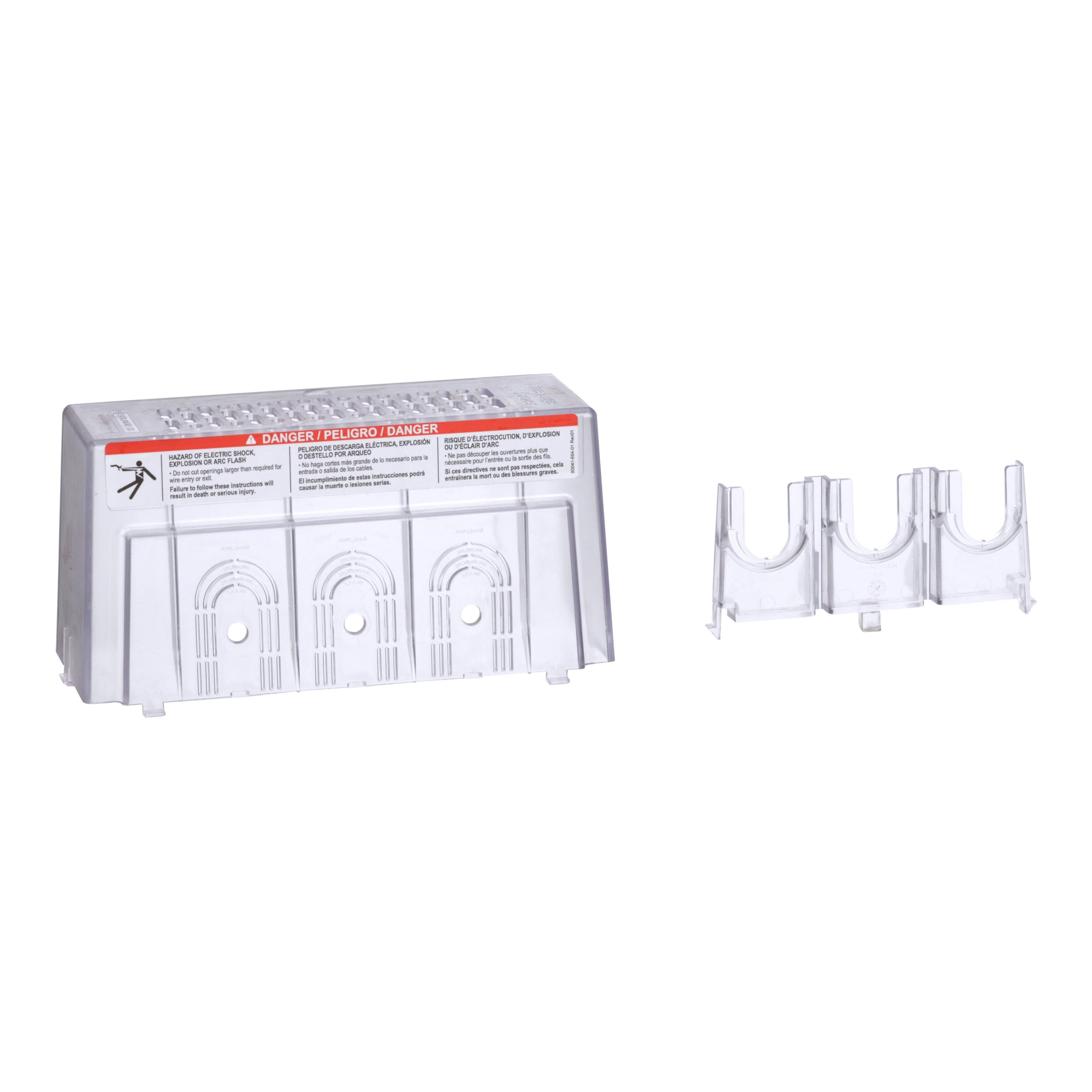 HJQLLC - Panelboard accessory, NQ, cover, line lug, PowerPact H/J/Q, IP2X