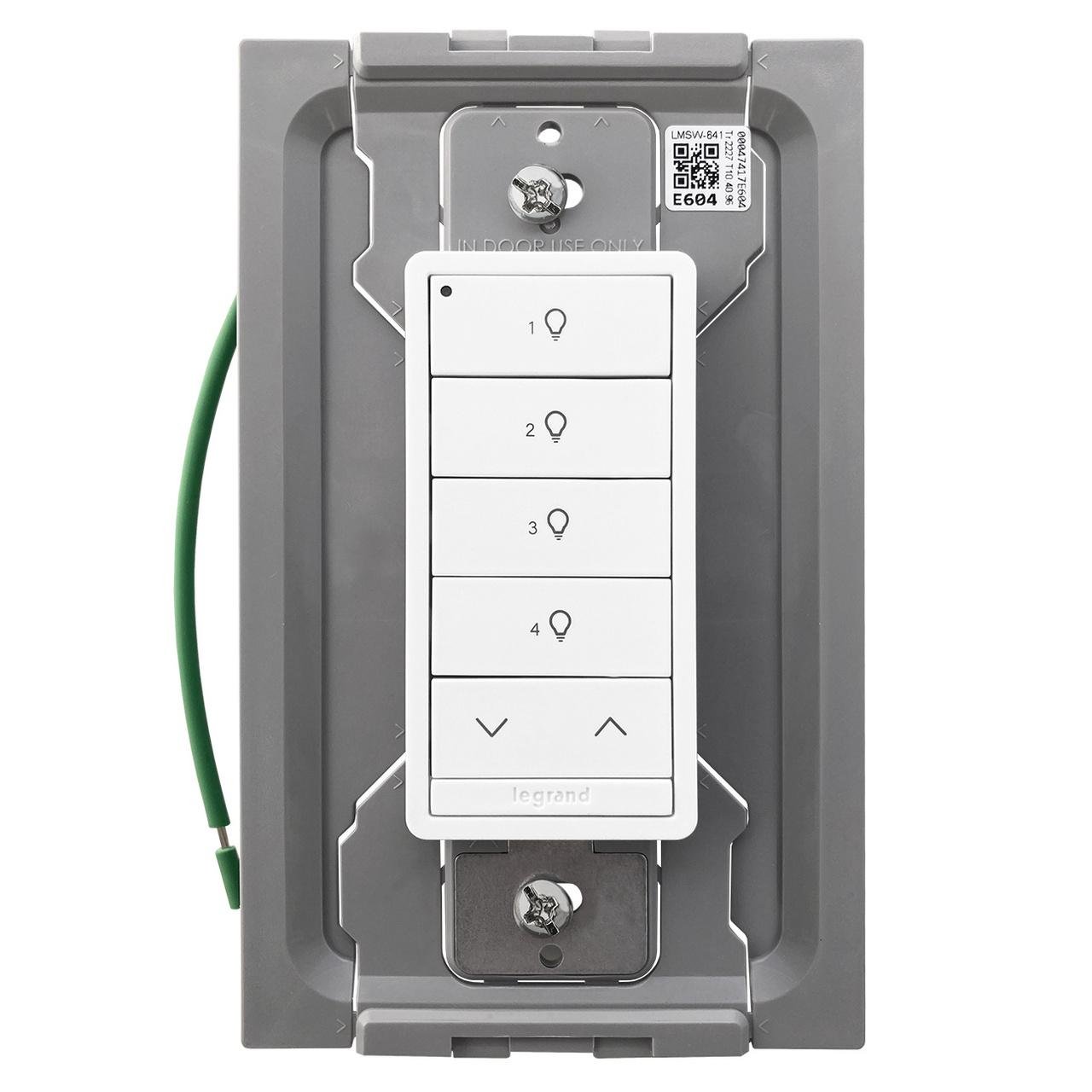 Picture of LMSW-641-S-W - DLM Wireless Slim Switch, 4B 1R, White