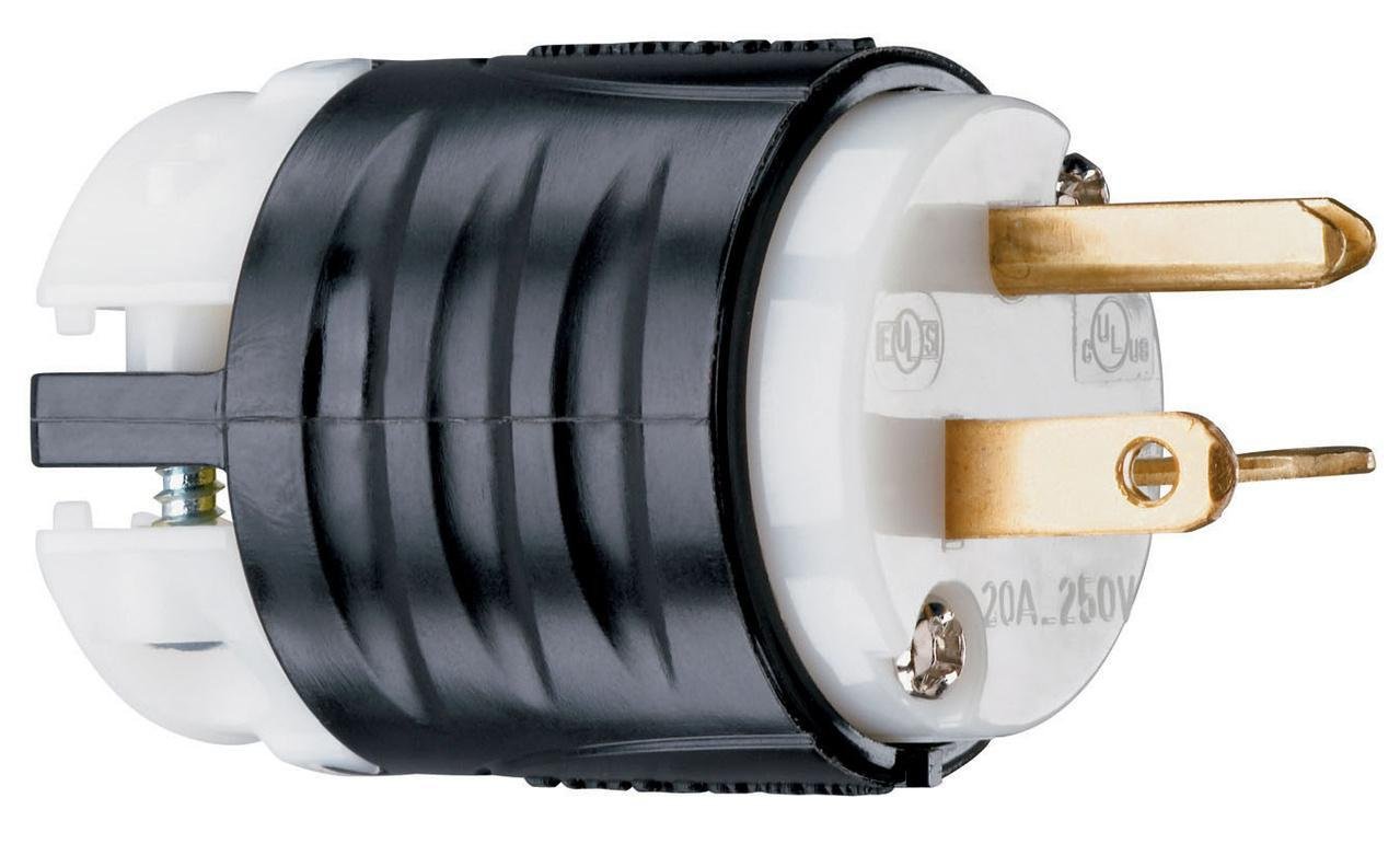 PS5466-X - Straight Blade PLUG 3W 20A 250V BandW PS5466X