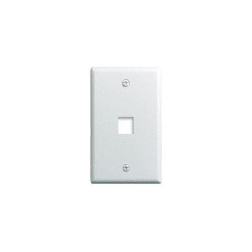 WP3401-WH - 1-Gang, 1-Port Wall Plate, White