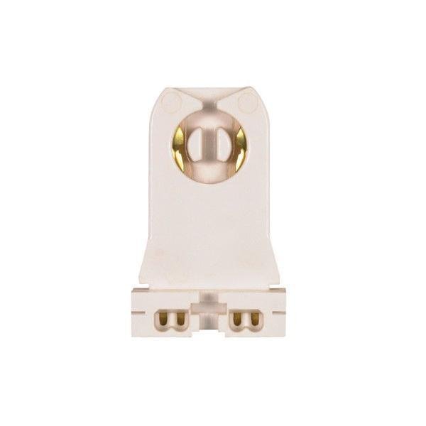 Picture of 80-1247 - Tall Standard Twist-In Used in Strip Fixtures for Rapid Start Applications Slide-On Mounting 20 Gauge Slots Upper and Lower Made from Urea 660W-60