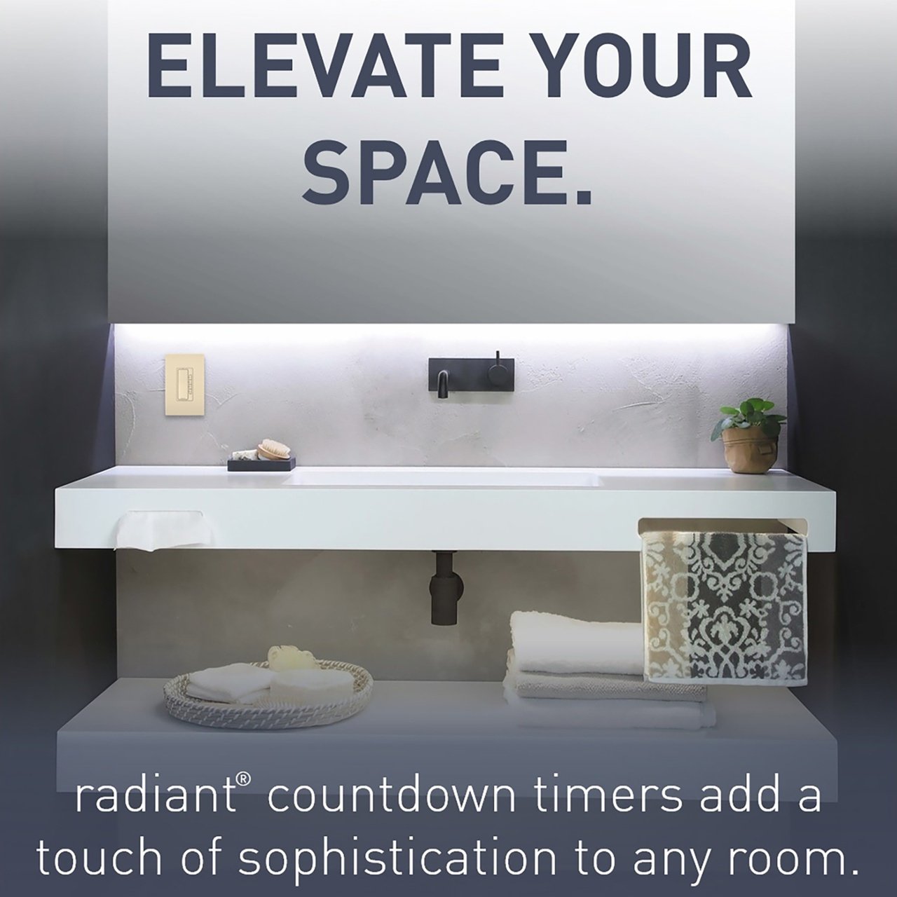 Picture of RT2I - radiant® 4-Button Digital Timer, Ivory