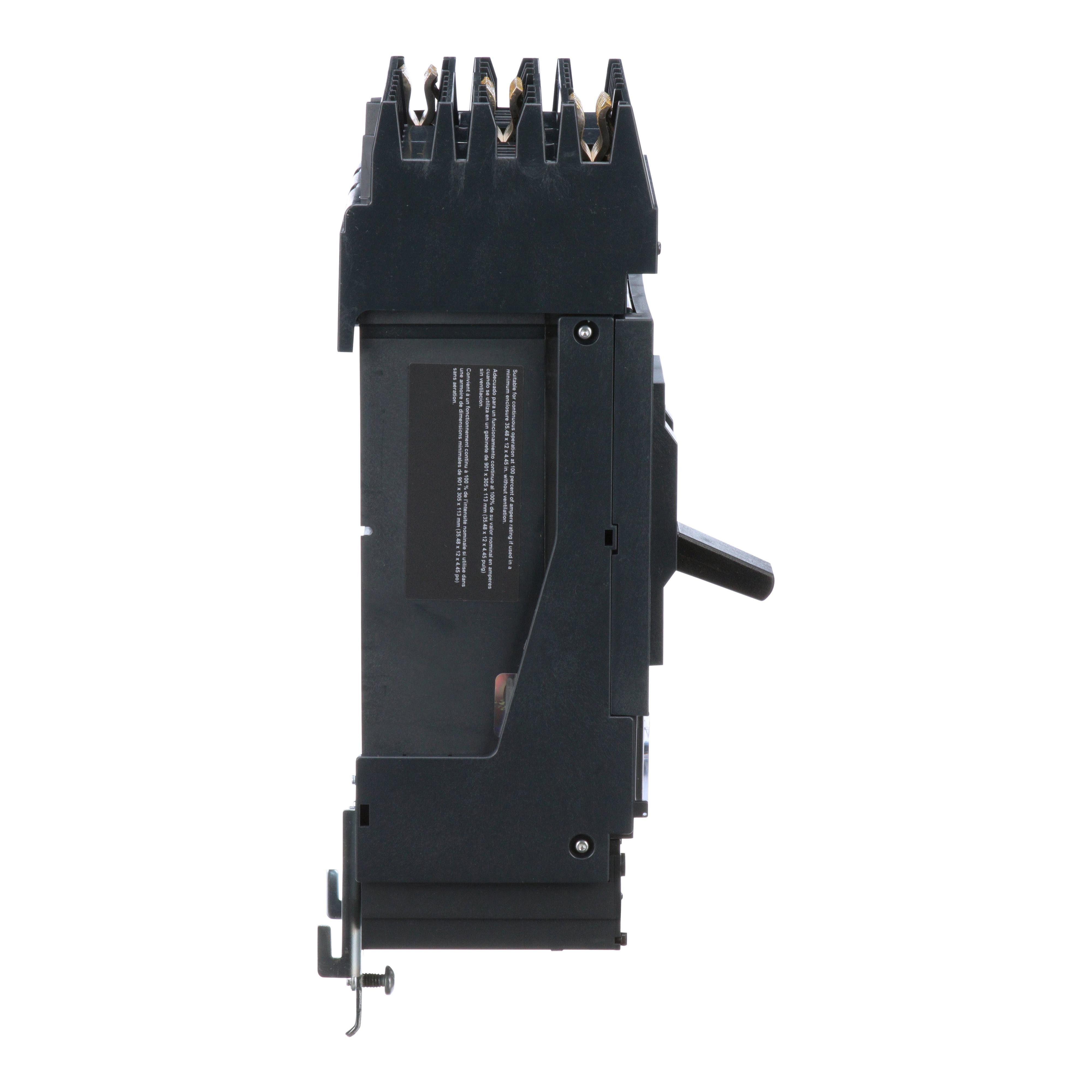 Picture of LJA36400CU31X - Circuit breaker, PowerPacT L, 400A, 3 pole, 600VAC, 25kA, I-Line, MicroLogic 3.3, 100%, ABC