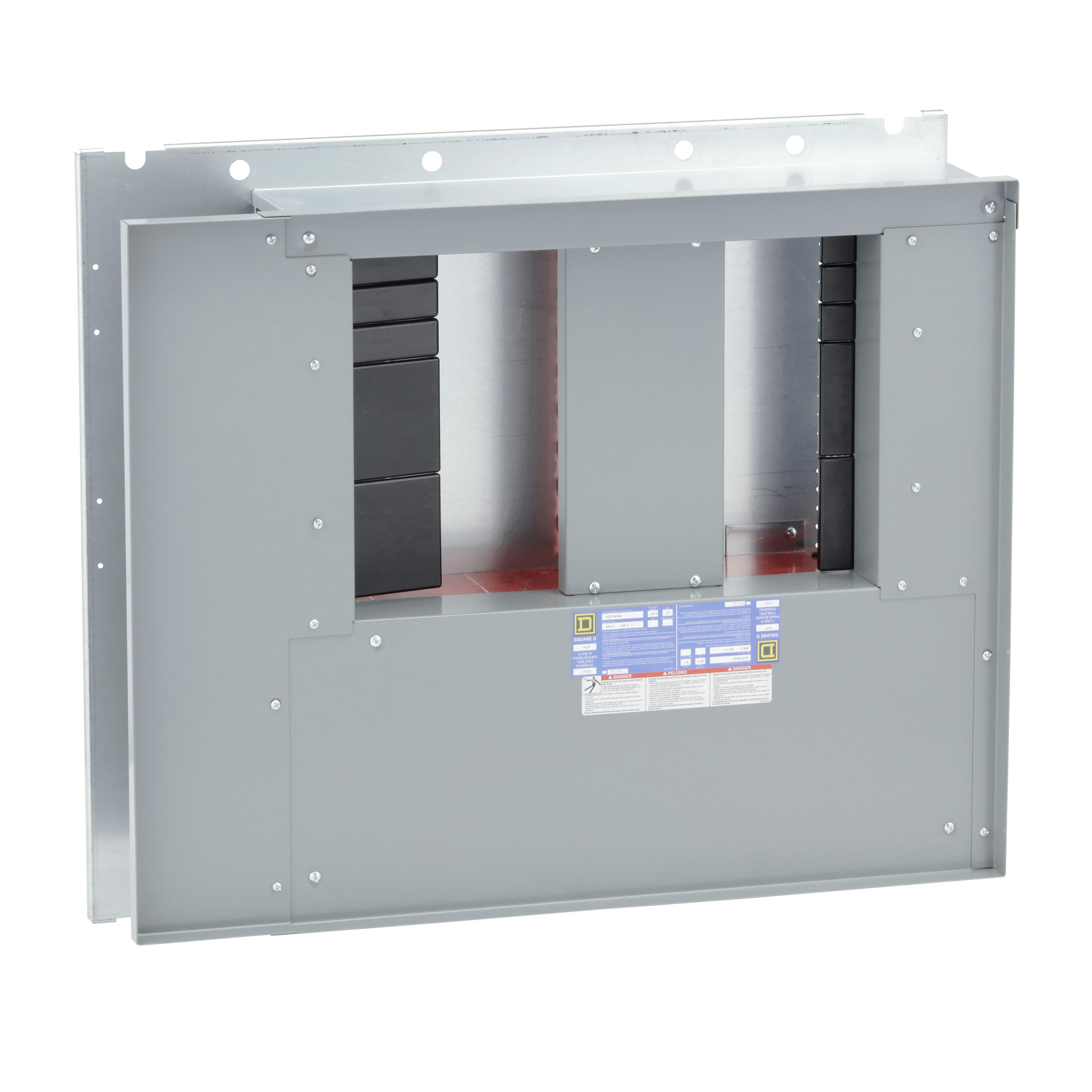 Picture of HCP14504 - Interior, I-Line Panelboard, HCP, 400A, main lugs, 27in CB space, for 42in W x 50in H x 9.5in D box, Al bus