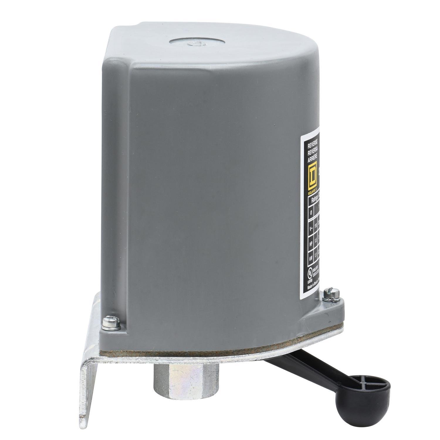 Picture of 2601BW1 - Switch, reversing drum, 5HP at 575VAC single phase, 7.5HP at 575VAC polyphase, handle operated, NEMA 4 enclosure