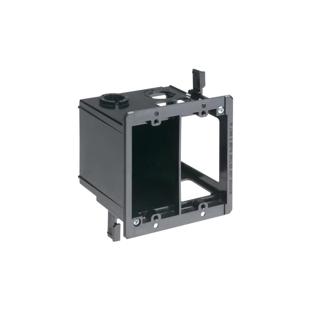 LVDR2 - Power and low voltage box for existing construction, nail on. Low voltage side provides combination 1/2" and 3/4" knockout. 2 hour fire rating. 20 cu. in.