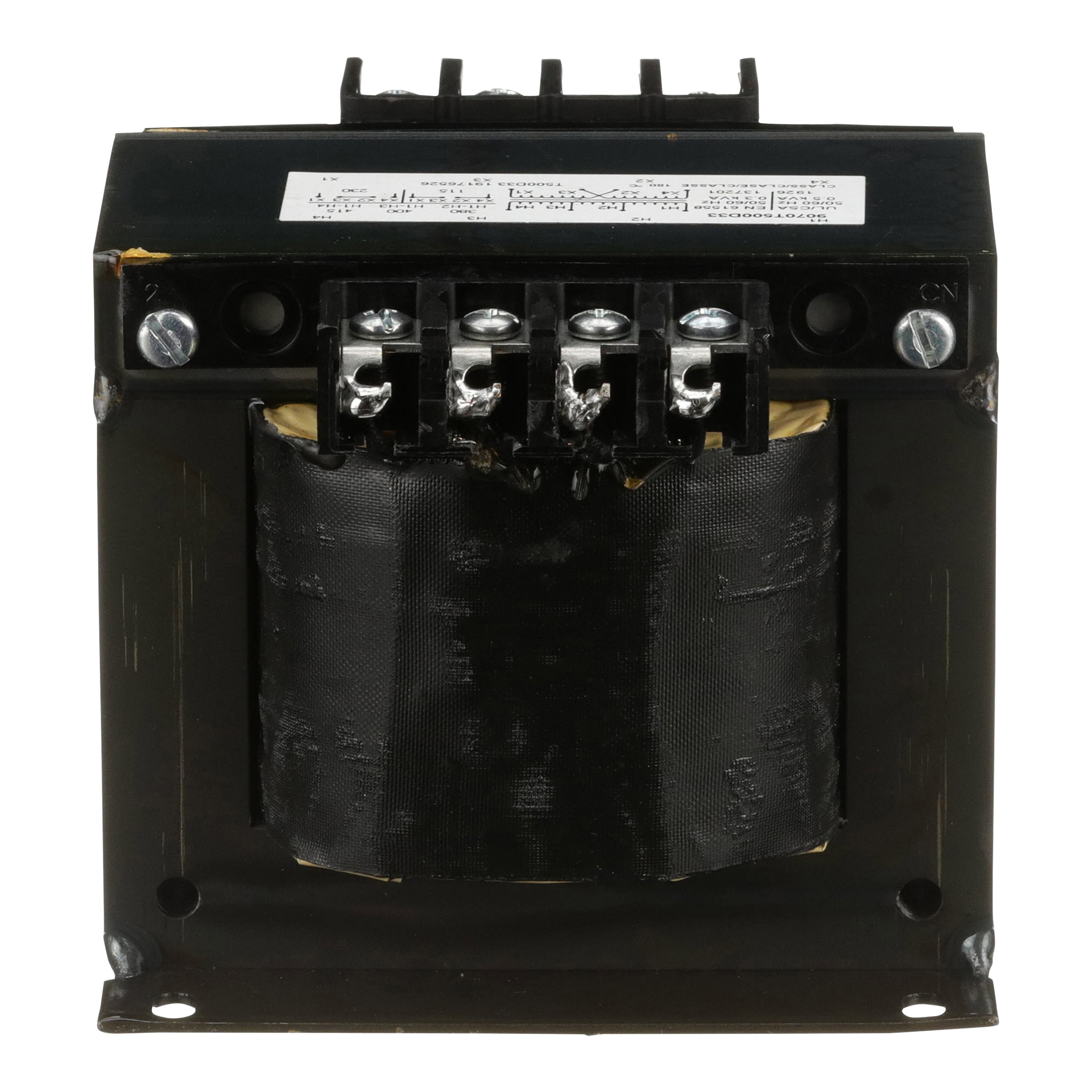 Picture of 9070T500D3 - Transformer, Type T, industrial control, 500VA, 1 phase, 208V primary, 120V secondary, 115C rise