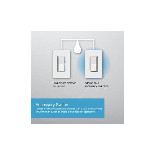 DVRF-AS-WH - LUTRON CLARO SMART ACC SWITCH WHITE