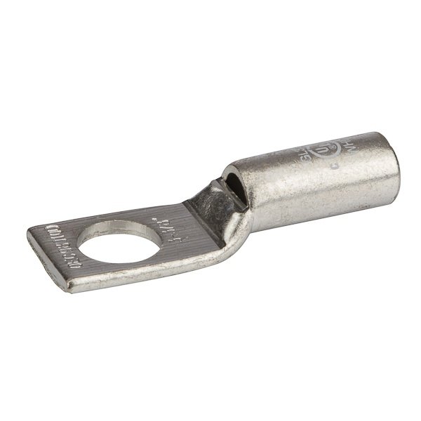Picture of GL338 - Copper White Compression Short Lug, 3 AWG, 3/8” Mount