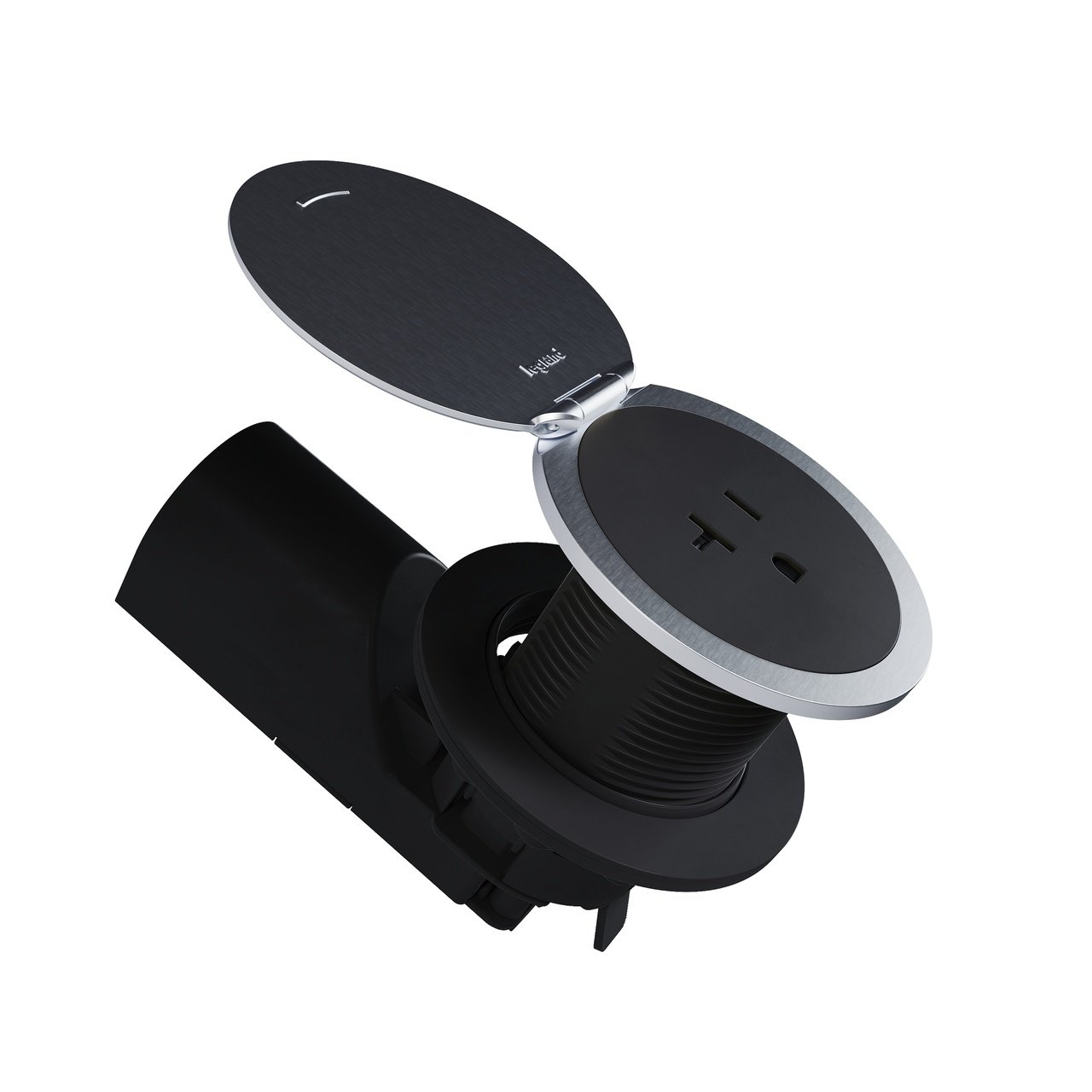 PAS CP498LSS, Stainless Steel Kitchen Countertop Outlet Lid