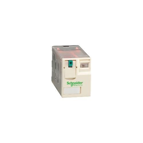 Picture of RXM4AB1BD - miniature plug in relay, Harmony Electromechanical Relays, 6A, 4CO, lockable test but to n, 24V DC