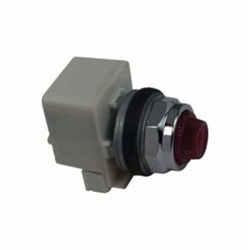 Picture of 9001SKP1R31 - 30mm Push Button, Type SK, pilot light, transformer, 120 VAC, red fresnel cap