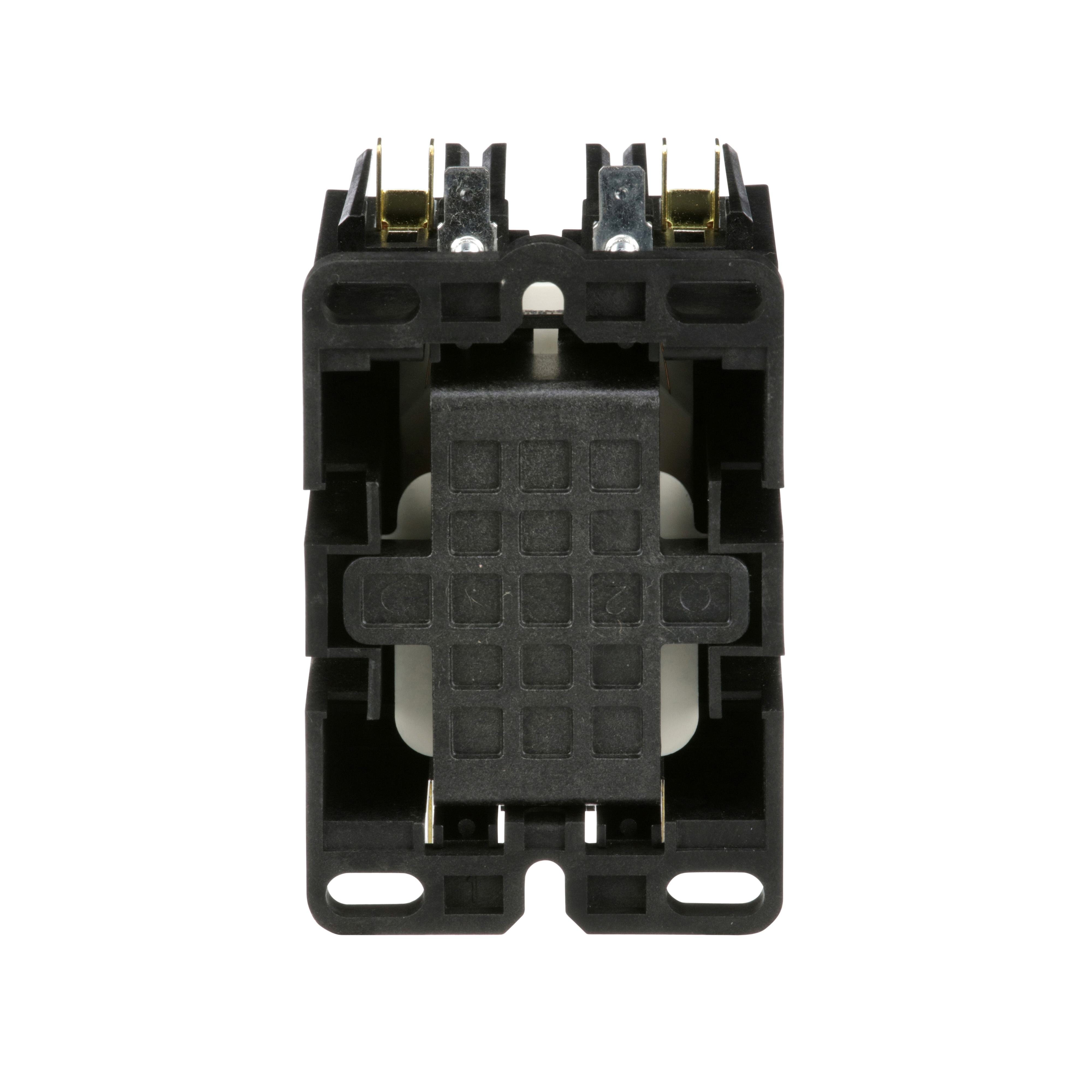 Picture of 8910DPA52V02 - Contactor, Definite Purpose, 50A, 2 pole, 10HP at 230VAC, 1 phase, 110/120VAC 50/60Hz coil, open