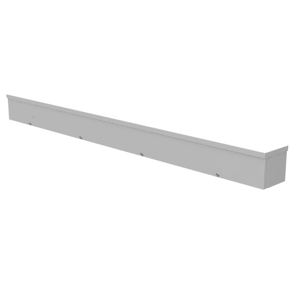 Picture of 4448-GSC3R-NK - 4X48x4 Screw Cover Wireway Type 3R UL Listed Steel No Knockouts ANSI 61 Gray Quad D Knockout For Lock